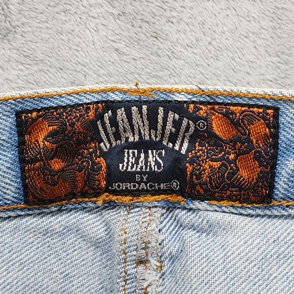 Vintage 90s Jordache JeanJer Jeans Skirt Womens 3/4 Blue Light Wash Pencil Denim - Picture 5 of 11